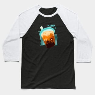 1UP Digital Brown sugar Boba tea Baseball T-Shirt